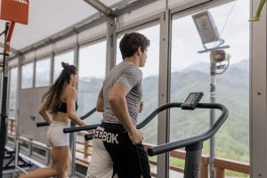 Man and Woman on a Treadmill