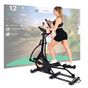 CHRISTOPEIT Crosstrainer - Ellipsentrainer - 32 Stufen - Schrittlänge 43cm -  Fit Wheel Pro